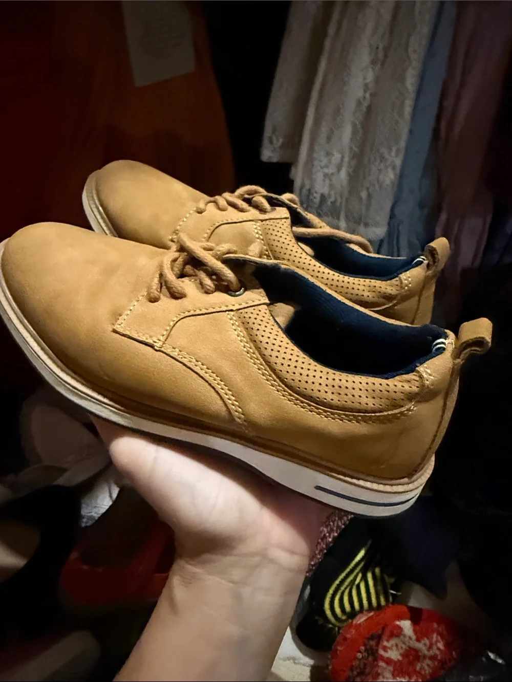 Nautica Boys Camel/Tan Lace-Up Dress Shoe
